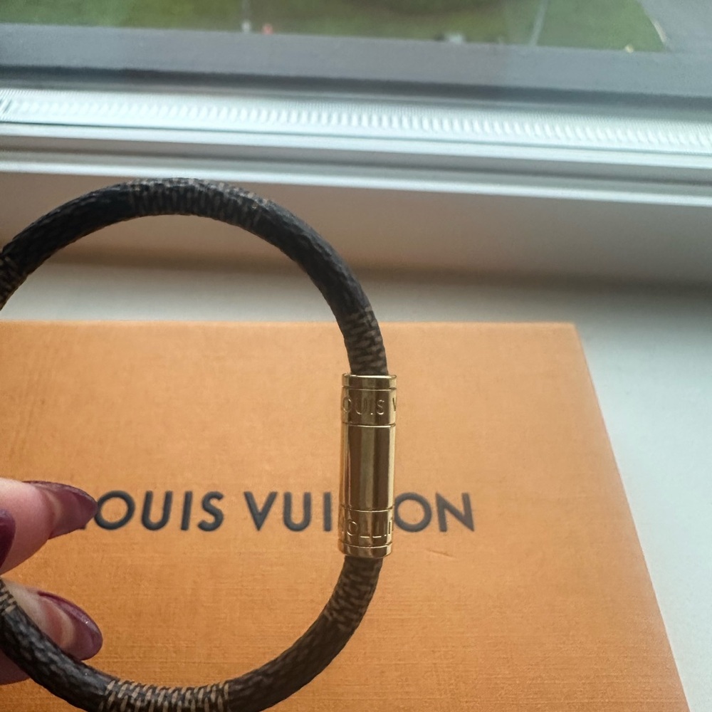 Louis Vuitton Dark Brown Bracelet with Gold Accent - Picture 2 of 3